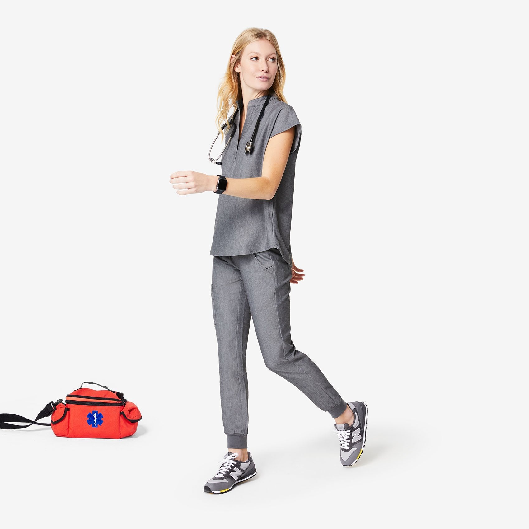 women's Graphite Zamora - Petite Jogger Scrub Pants